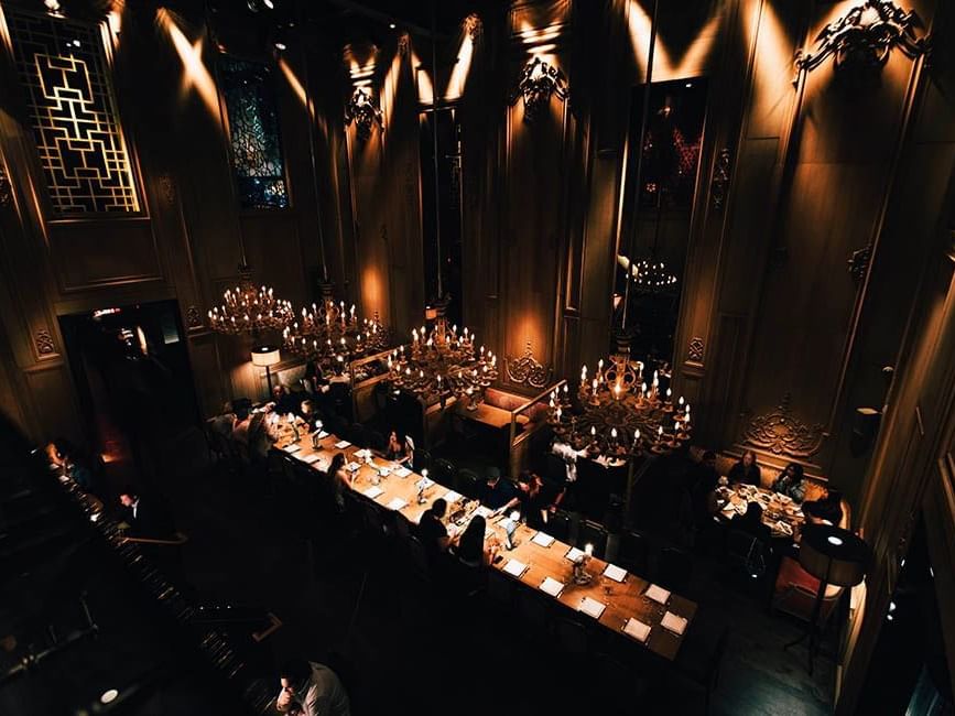 Interior of Buddakan near Gansevoort Meatpacking NYC