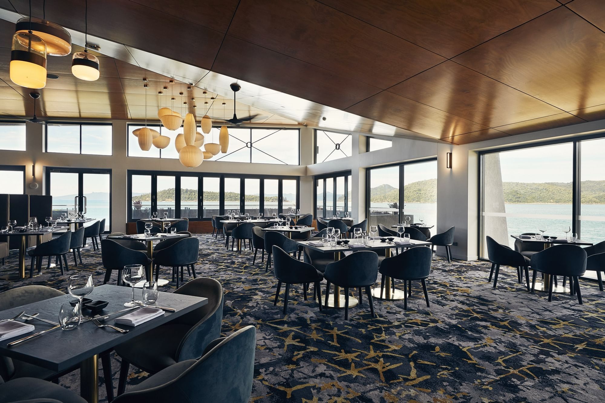 Infinity Restaurant dining area at Daydream Island Resort