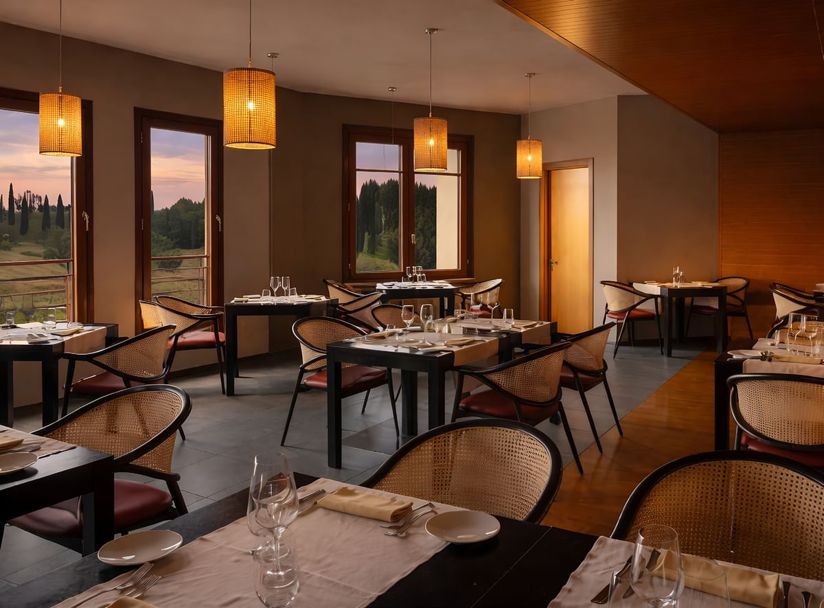 Warm Montaperti dining room