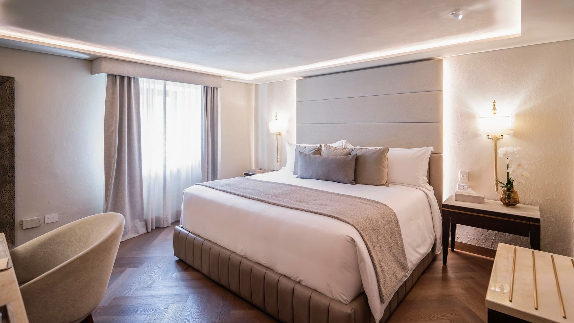 Habitación New Class King con cama grande en Quinta Real Puebla, Heroica Puebla de Zaragoza