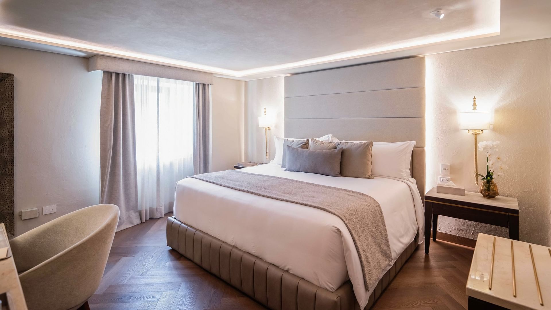 Habitación New Class King con cama grande en Quinta Real Puebla, Heroica Puebla de Zaragoza