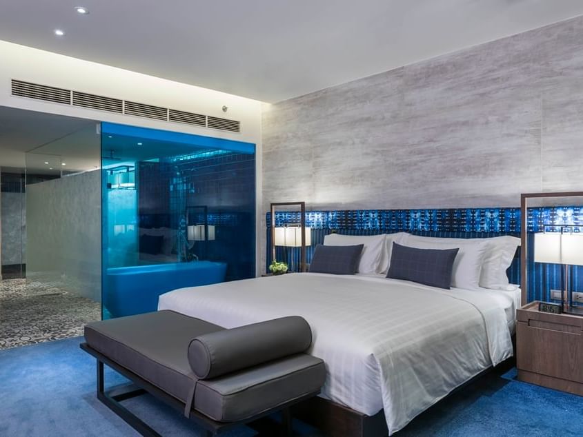 Blue color themed Two-bedroom suite at U Hotels