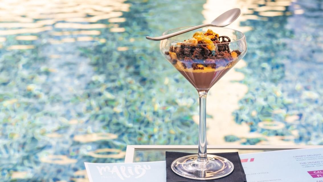 Malibu Deck, Pool Bar & Lounge Live Sports on our Big Screen