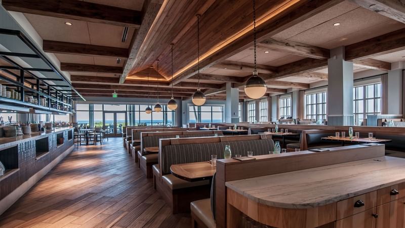 Interior of Dining area in Restaurant at WaterColor Inn