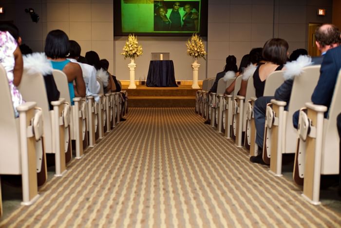 Peoples in a wedding ceremony at Kellogg Conference Center