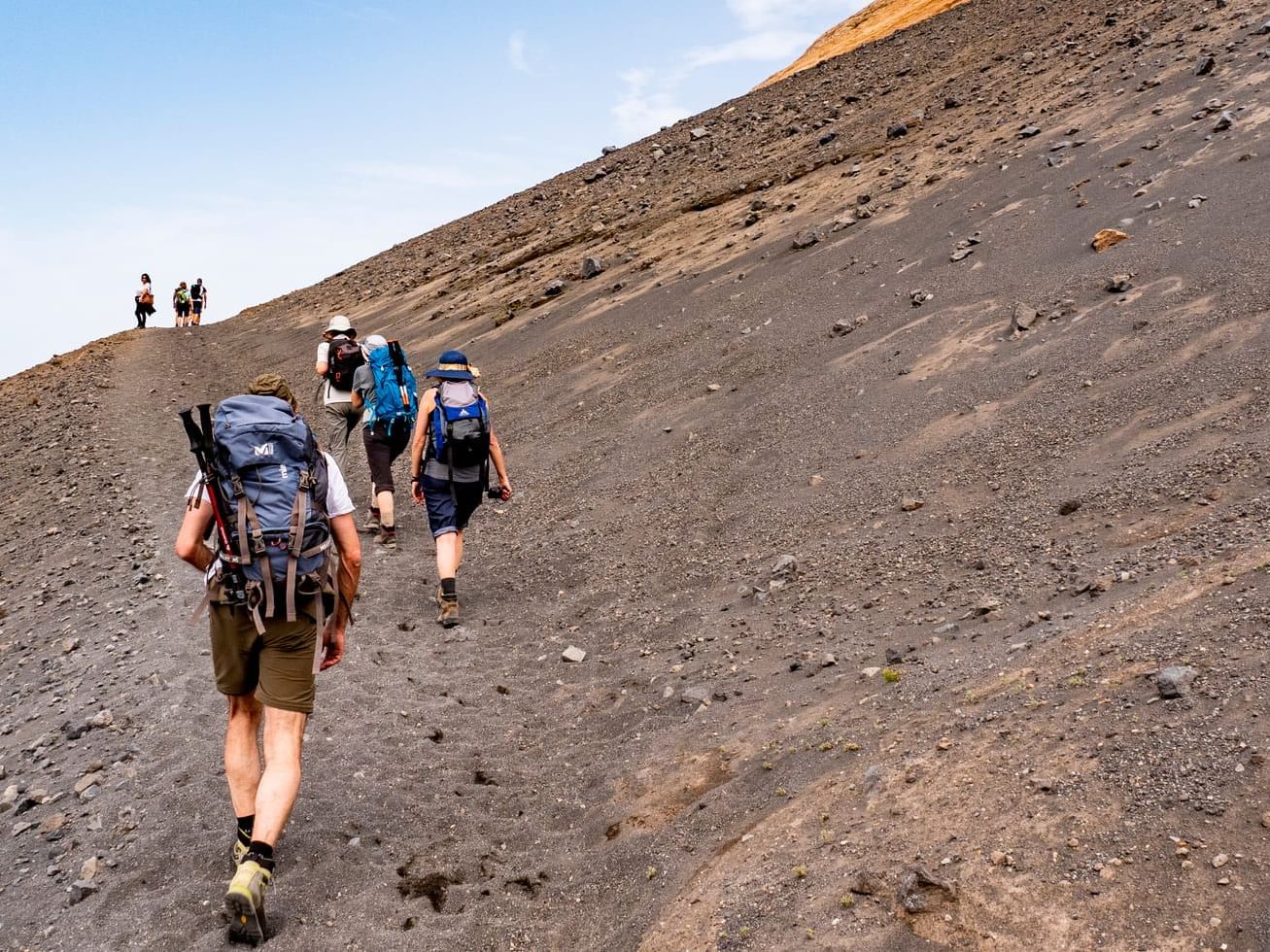 Trekking on volcanoes