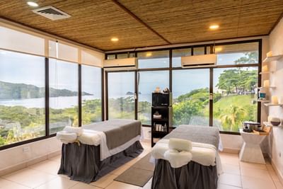 Two massage beds in the Soul Spa at Villas Sol Beach Resort