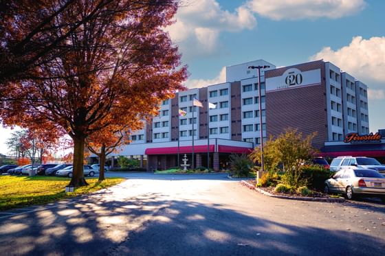Exterior of hotel entrance & car park at Hotel 620 Hagerstown