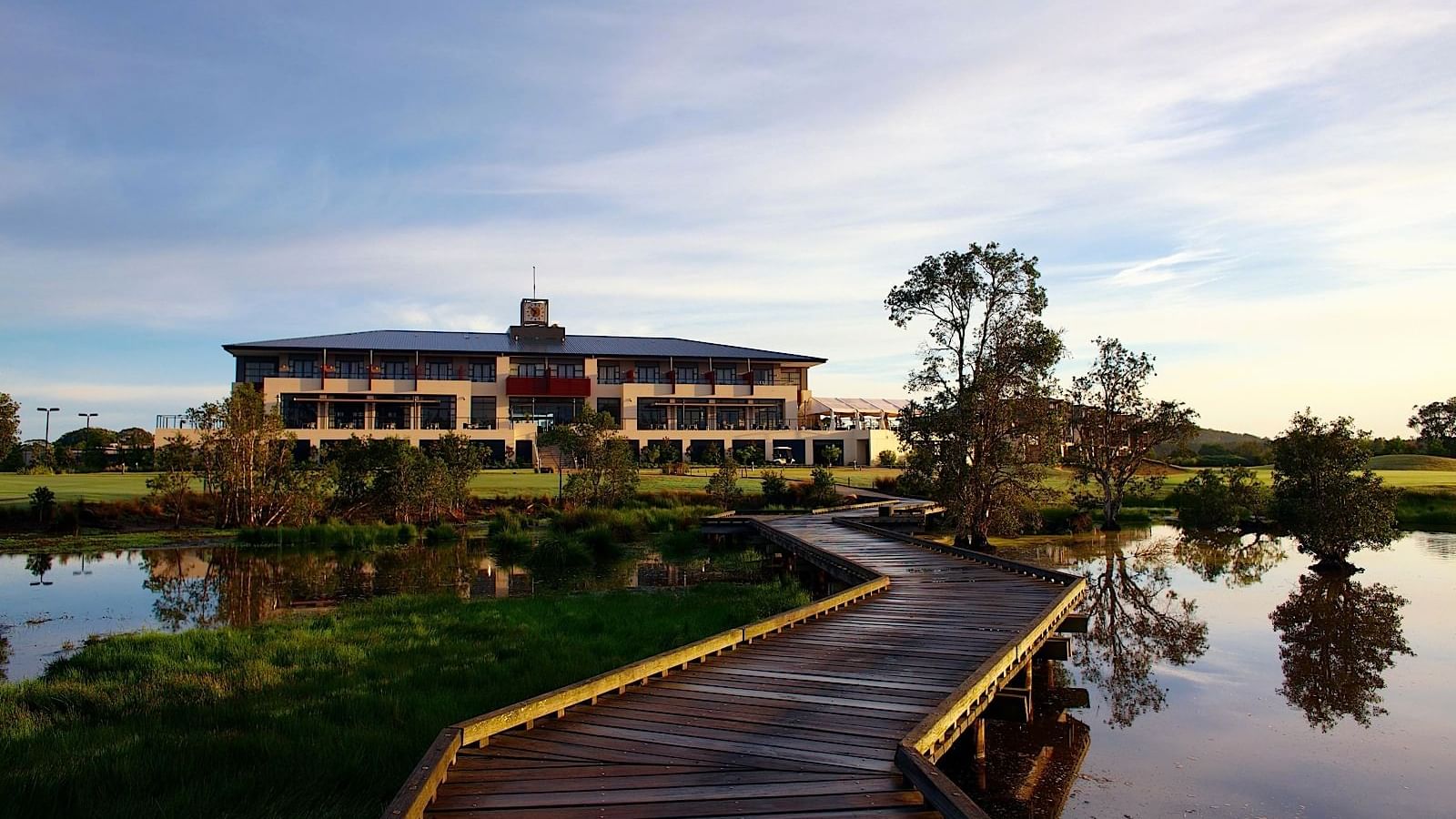 Stunning walkway outdoors of accommodation options