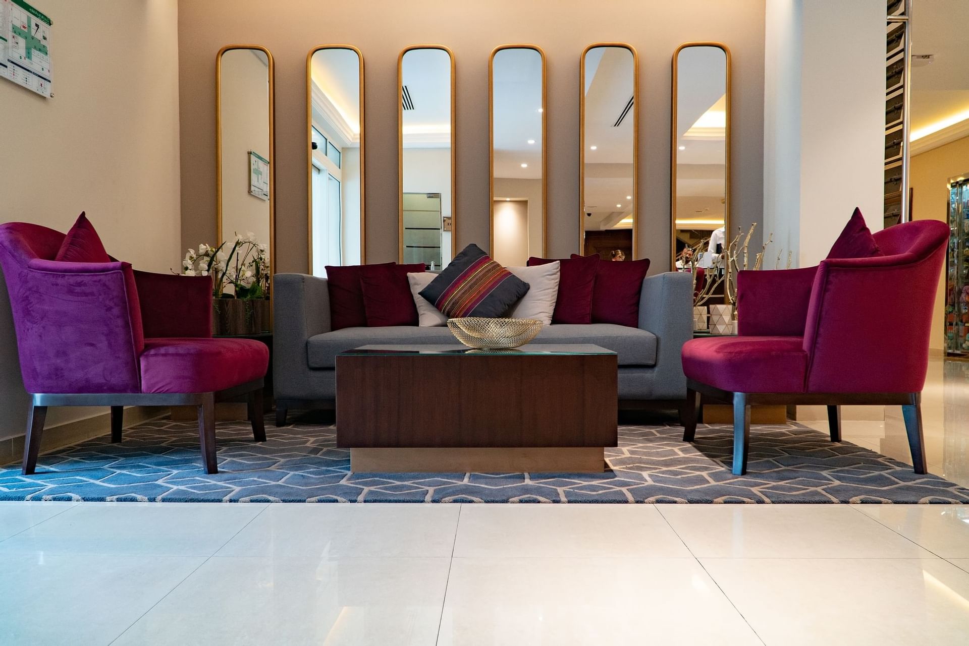 Lobby at Al Ain Palace Hotel in Abu Dhabi, United Arab Emirates