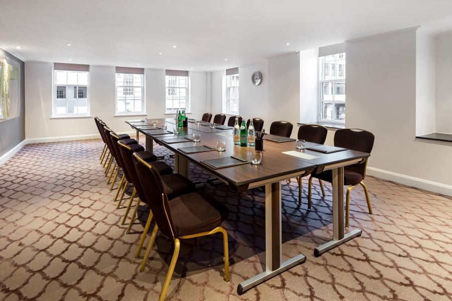 Interior of Private Suite 2 Boardroom at May Fair Hotel London