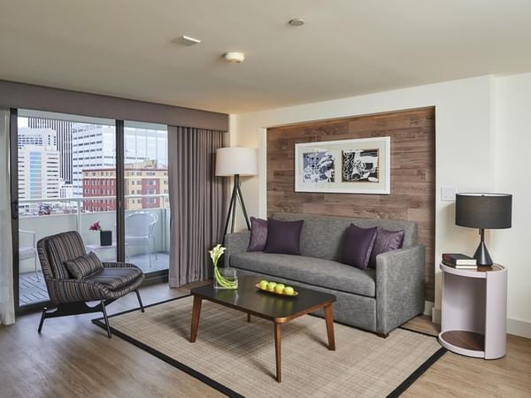 King Suite Living Room at Warwick Denver