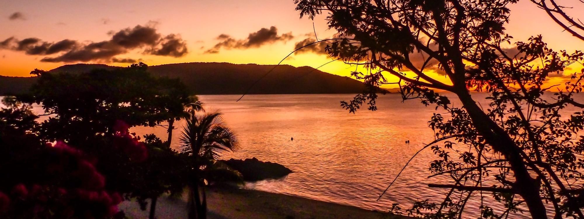 View of the sunset from Daydream Island Resort