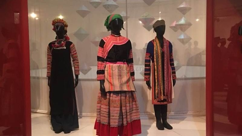 Items on display in Vietnamese Women's Museum near Sunway Hotel Hanoi