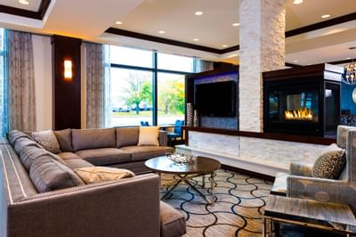 Interior of lobby area at The Portsmouth Collection