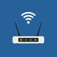 Wi-Fi router icon on blue background at The Royal Riviera Hotel