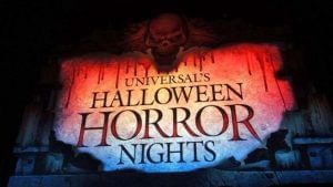 A poster of Halloween Horror Nights at Rosen Inn Universal
