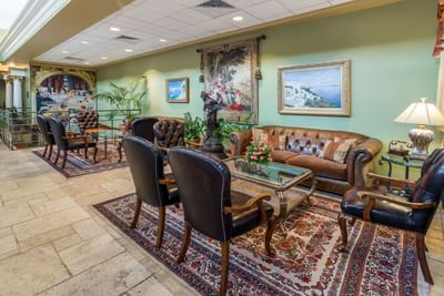 Decadent lobby and reception area at Safety Harbor & Resort