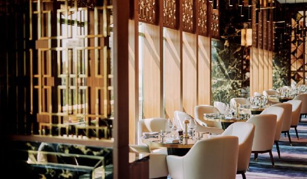 Dining set-up of Gordon Ramsay Bar & Grill at Sunway Resort