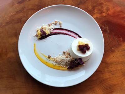 fancy dinner dish