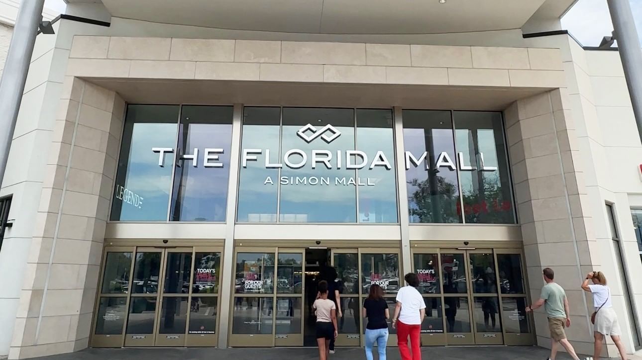 The Florida Mall exterior that you could see on Leap Year day in Orlando Florida
