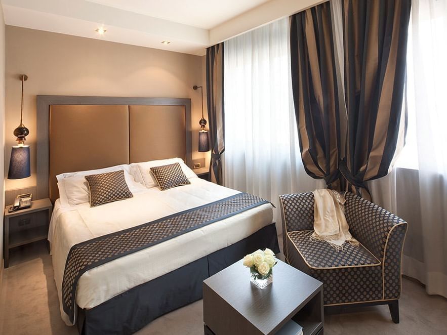 Double Superior with a King Bed & Furniture at Hotel Mozart