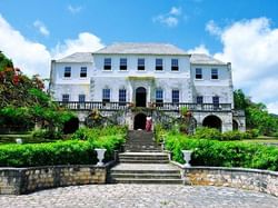 The exterior view of Rose Hall Great House facade at Holiday Inn Montego Bay