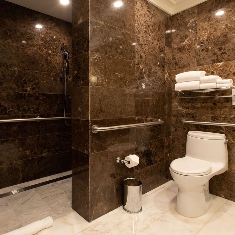 el Prado Palo Alto Guest Bathroom ADA Roll In Shower