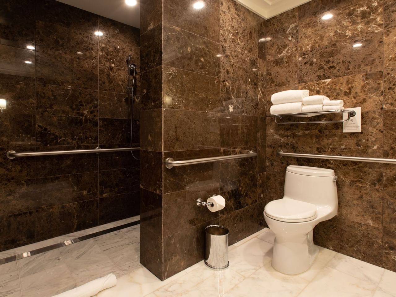el Prado Palo Alto Guest Bathroom ADA Roll In Shower