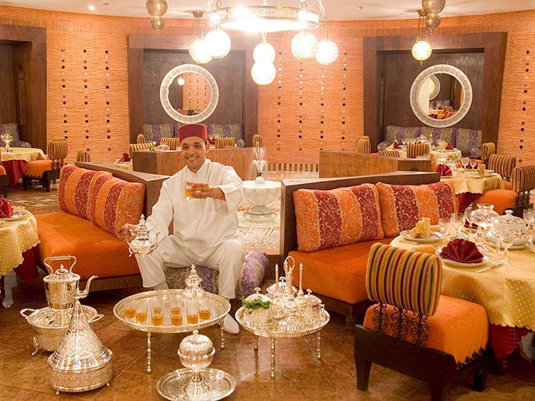 Comfy Sofas in Dining Area - Farah Casablanca Hotel