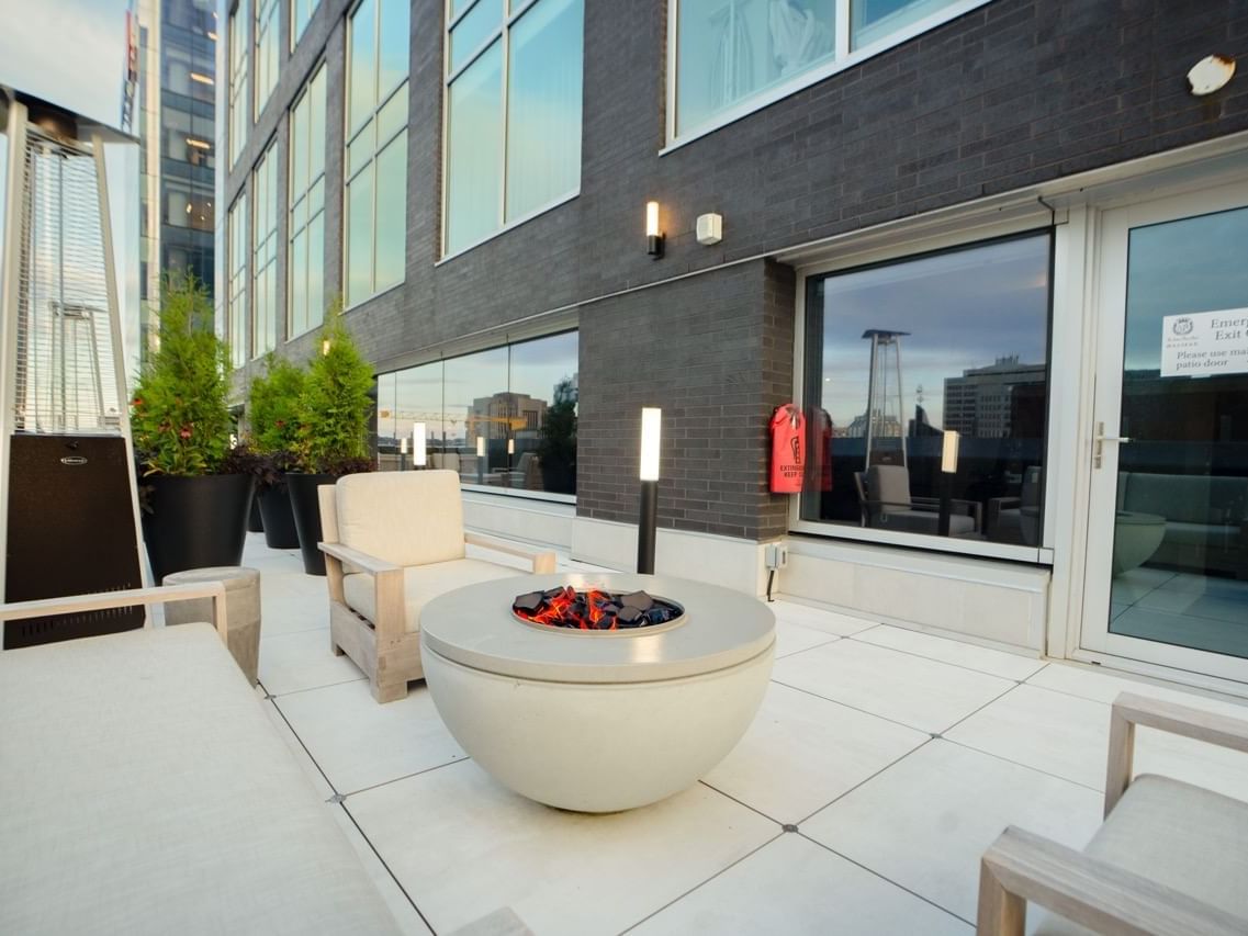 Outdoor Patio & Hot Tub Sutton Place Hotel Halifax Amenities