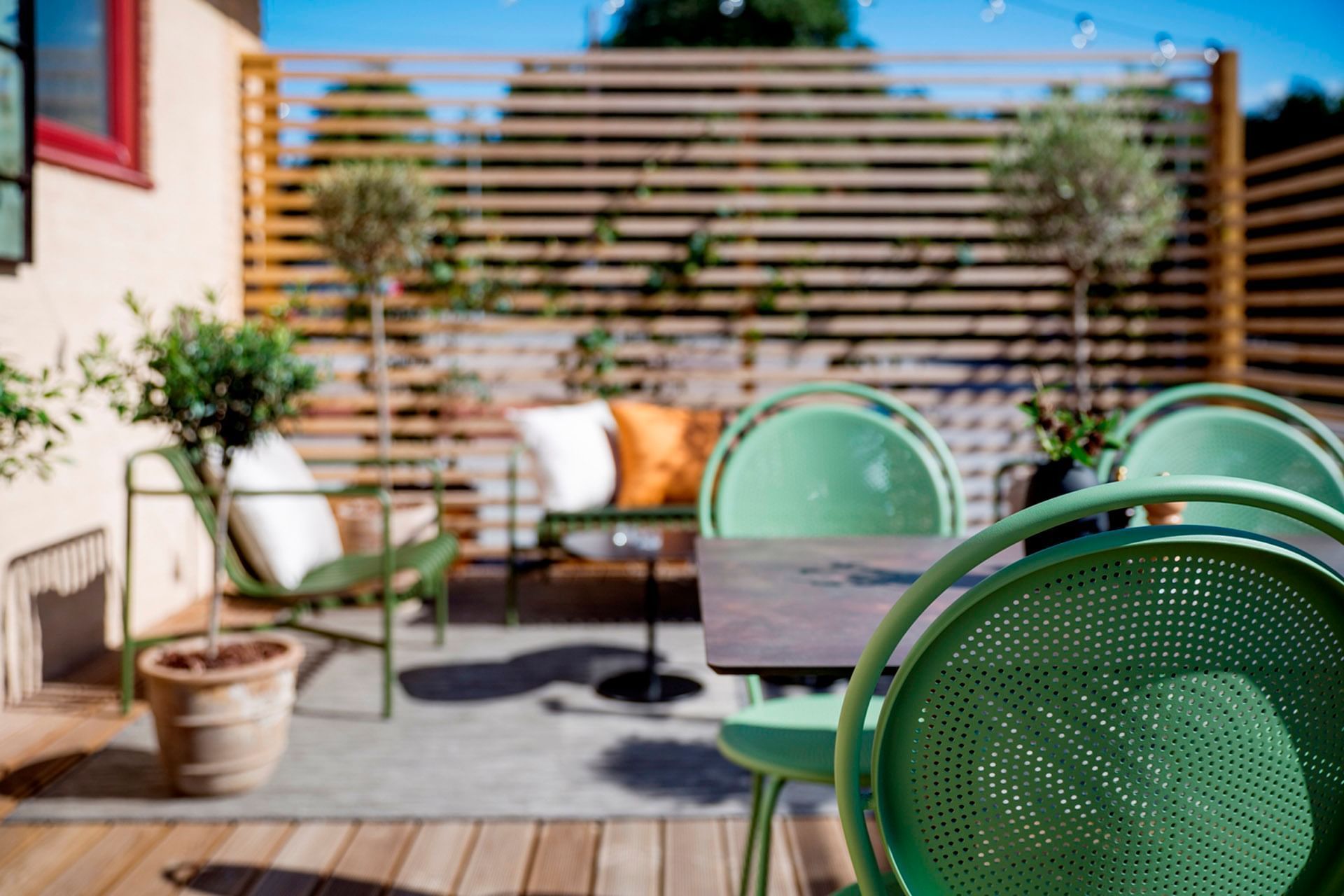 Terrace at Welcome Hotel in Järfälla, Sweden