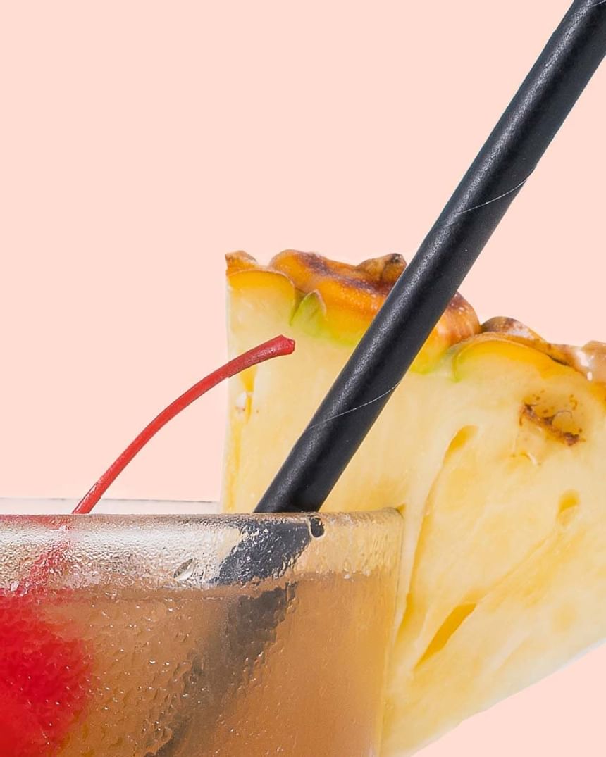 Close-up of juice served at Kaanapali Beach Hotel Hawaii 