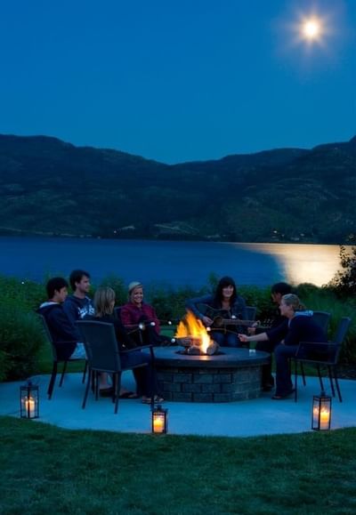 fire pit hotel grounds