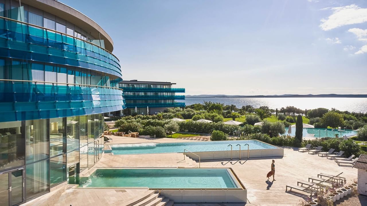 The outdoor pool at Falkensteiner Hotel & Spa Iadera