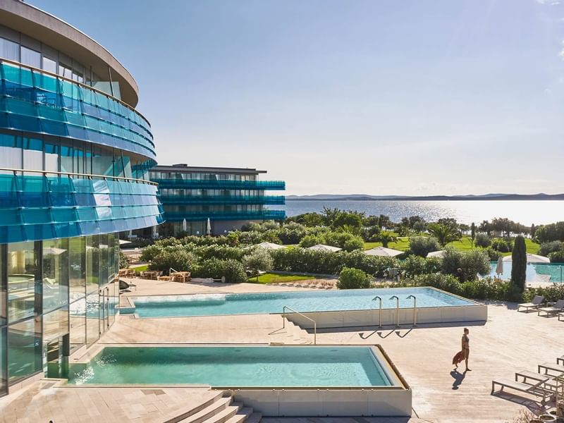 The outdoor pool at Falkensteiner Hotel & Spa Iadera