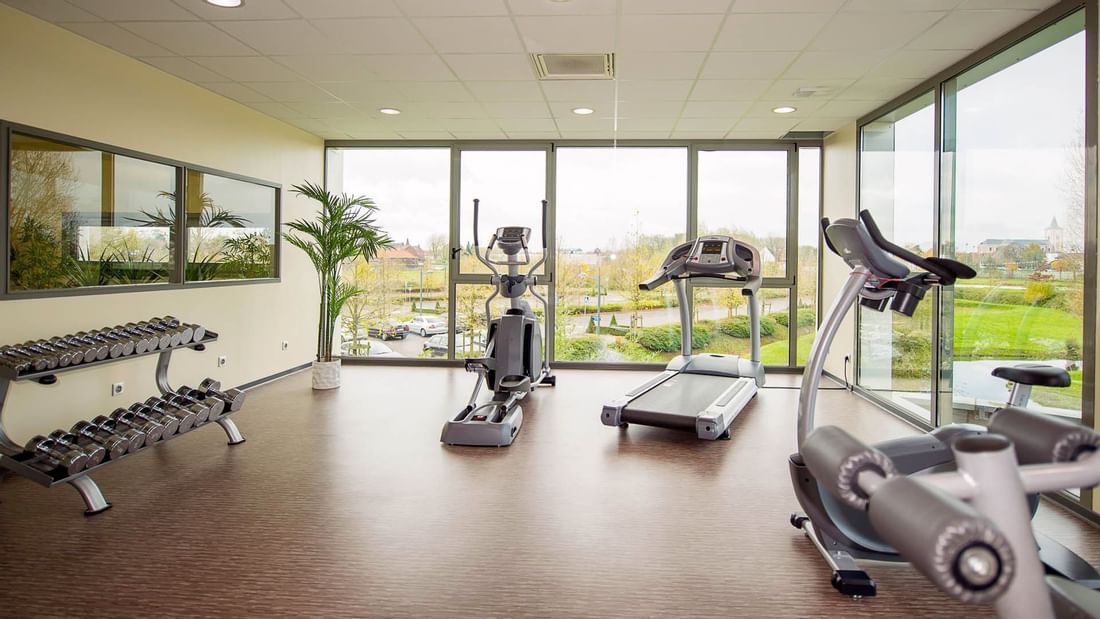Fitness Centre at Hôtel du Pasino in Saint-Amand-Les-Eaux, France
