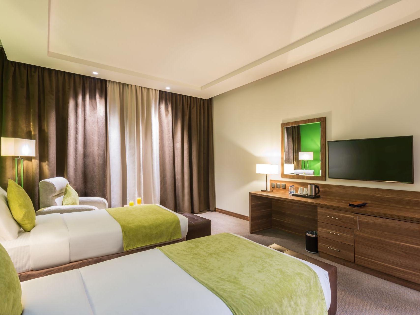 Standard Twin Room with two beds at Mena Hotel Tabuk