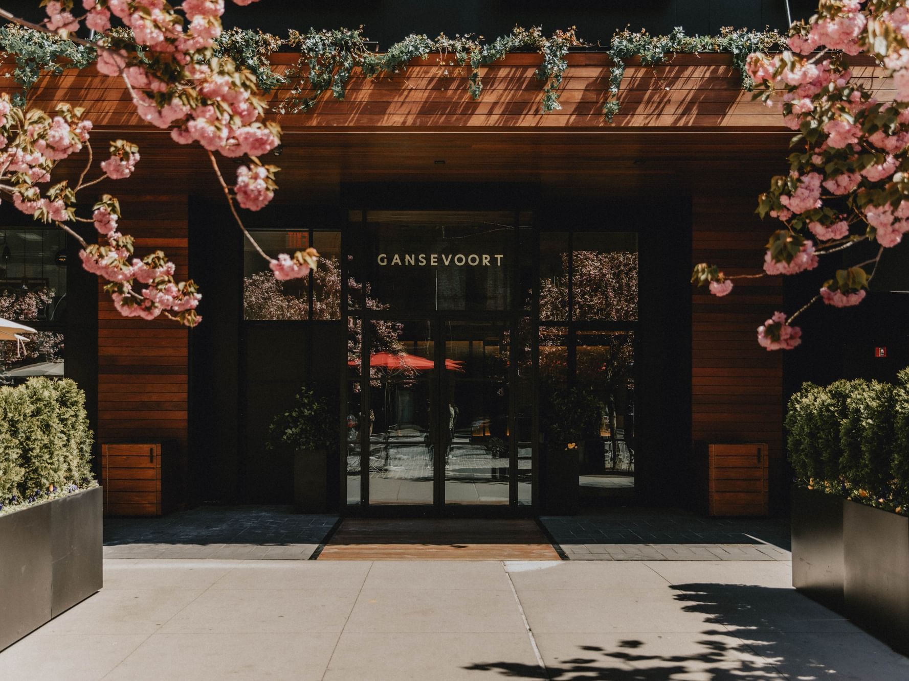 Gansevoort Entrance with Cherry Blossoms