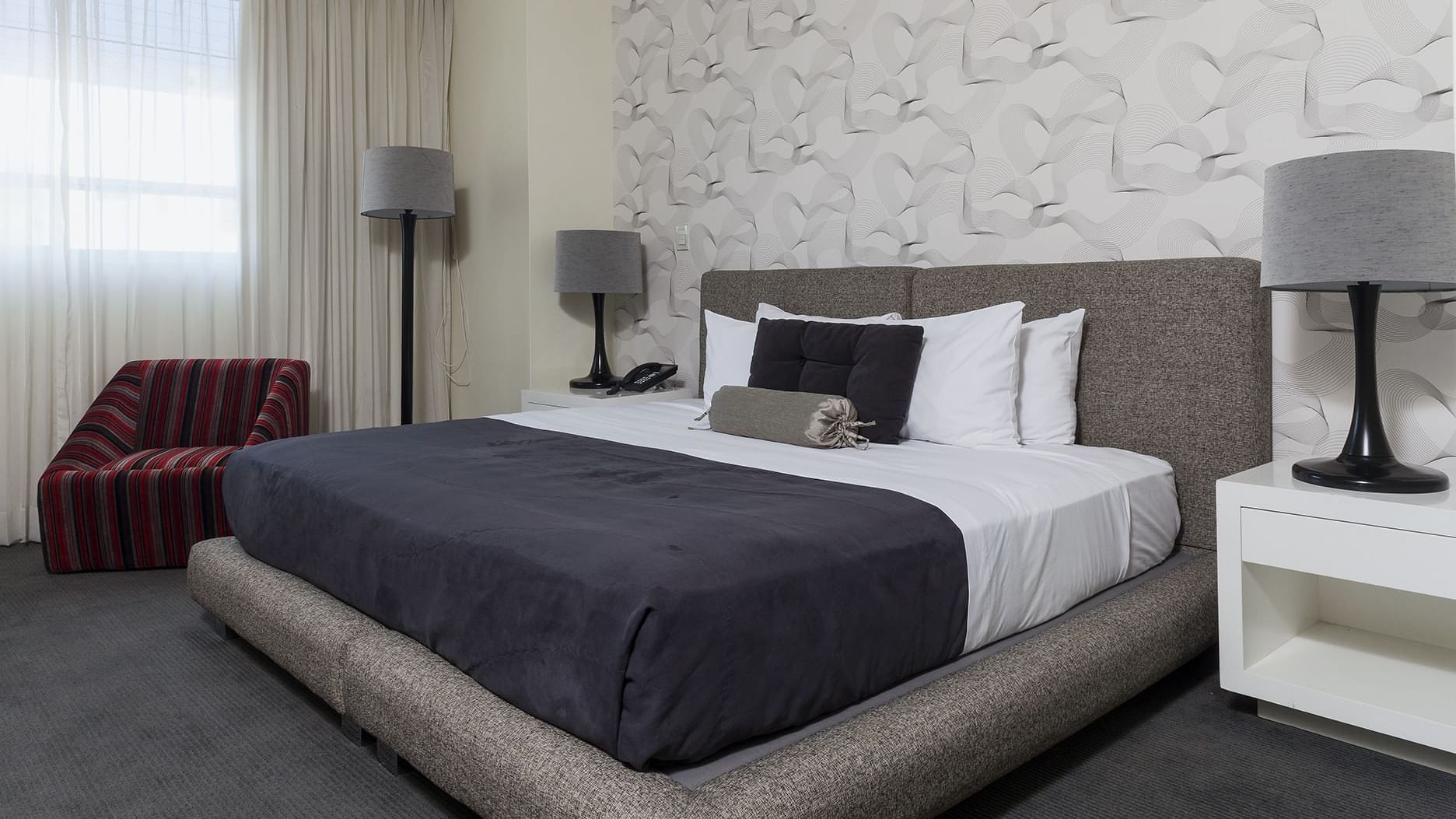 Interior of Superior King room at Gamma Morelia Beló