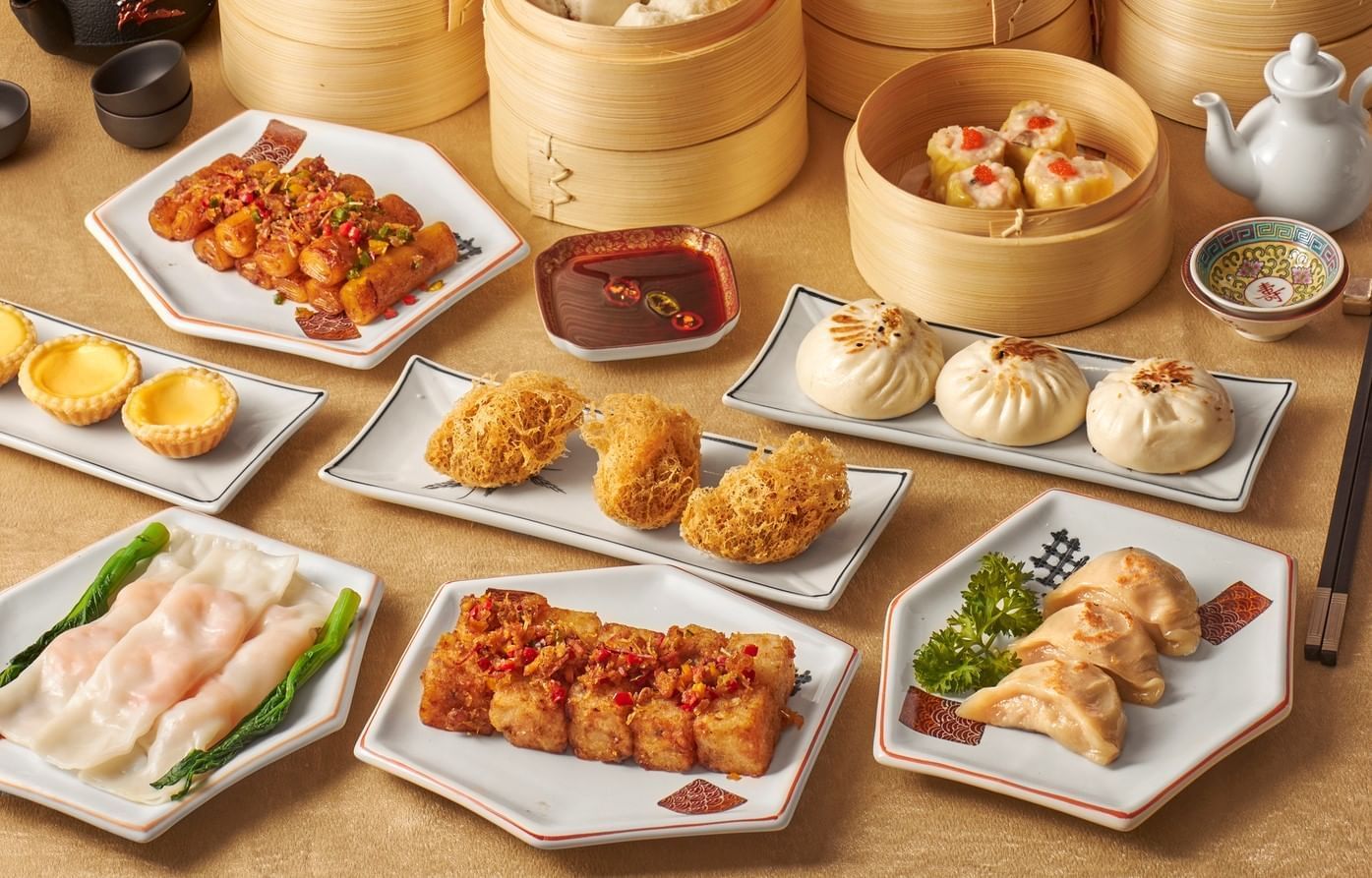 Sea food with dumplings served at Hanoi Daewoo Hotel