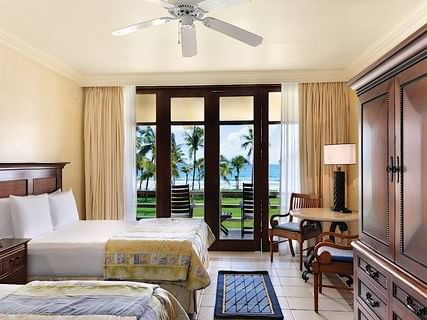 Deluxe Double Ocean View Room with two beds at Pierre Mundo Imperial