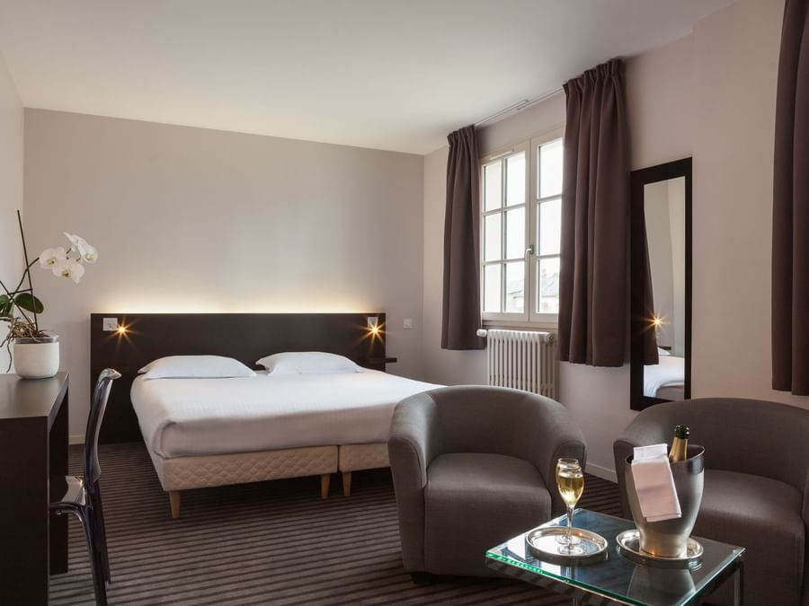 Interior of the Double bedroom at Le Germinal