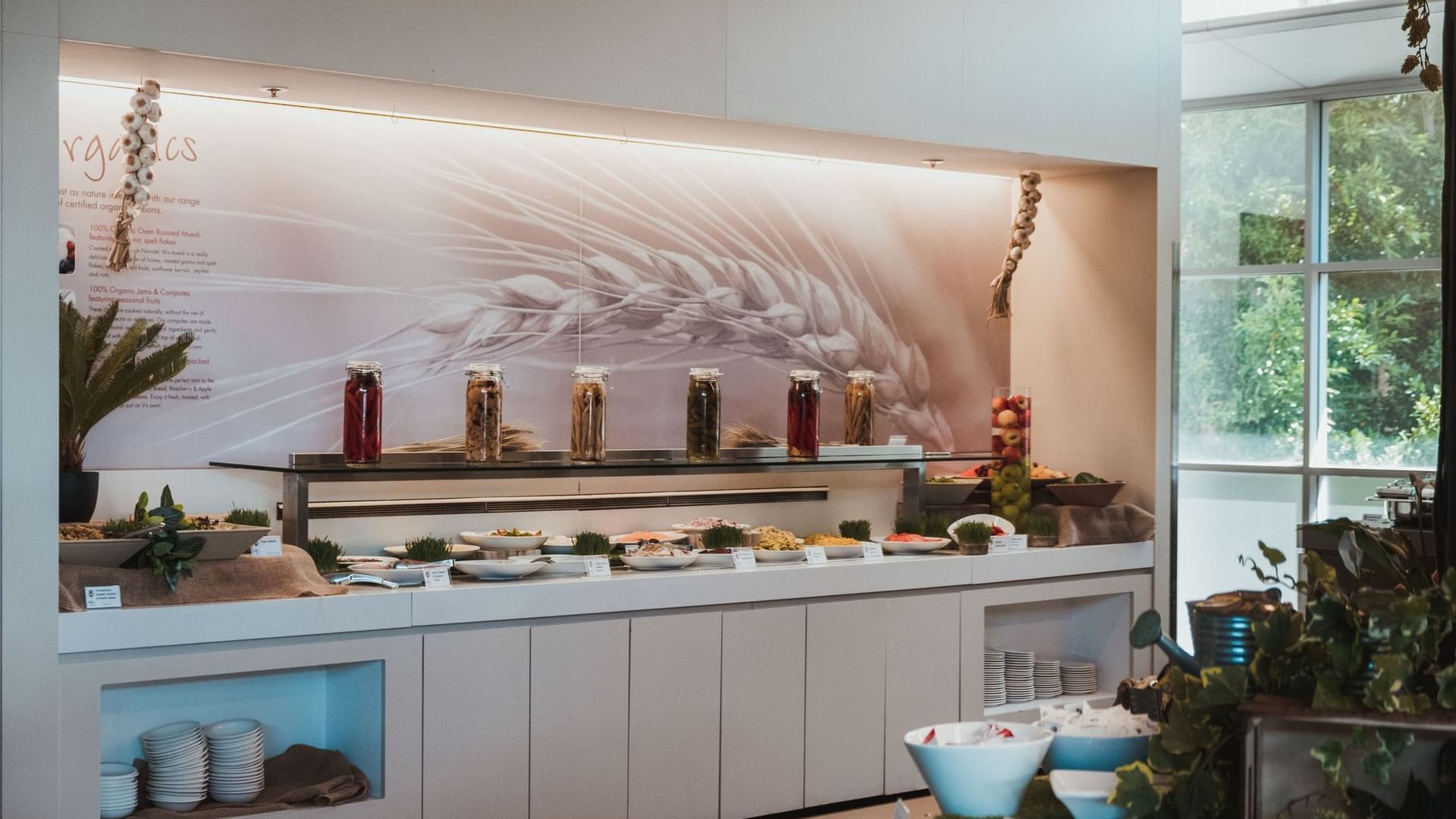 Buffet display in the kitchen at Novotel Sydney Olympic Park