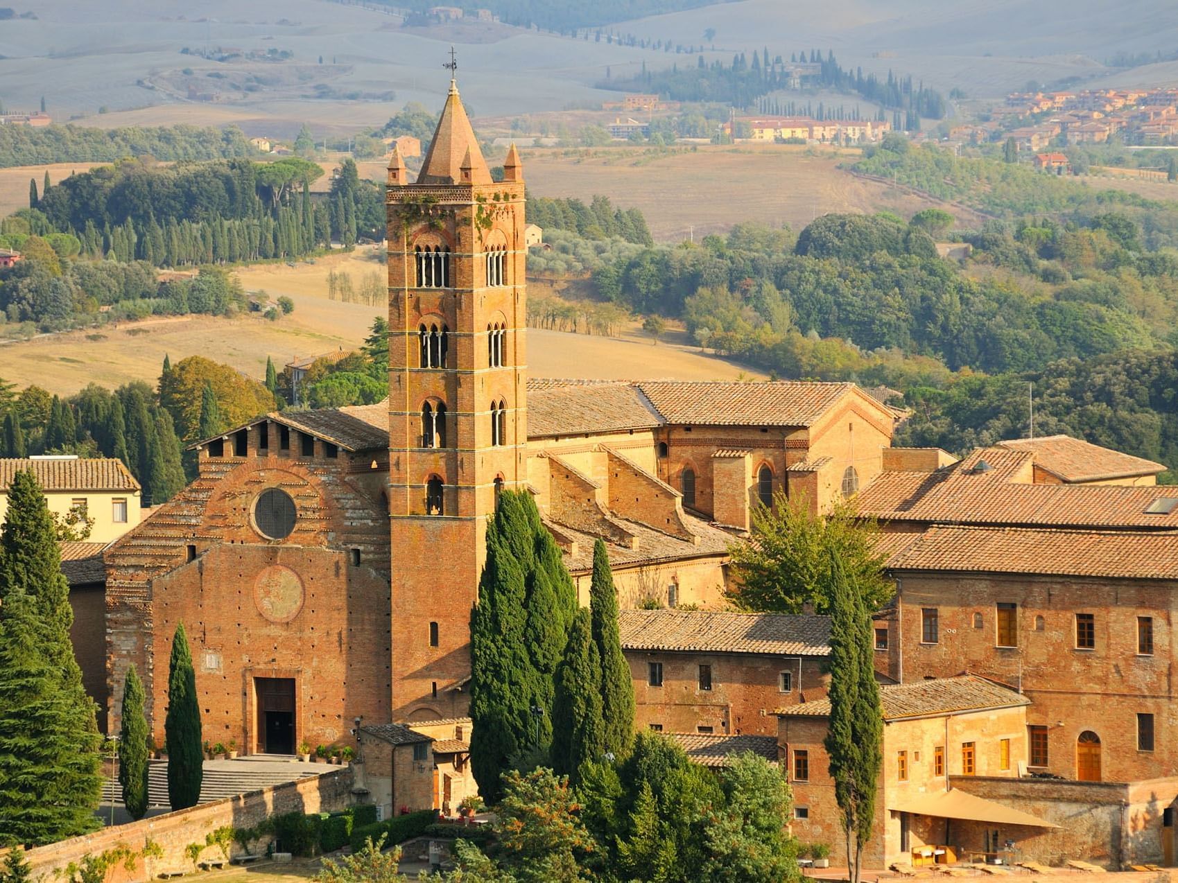Aerial view of Servi Church near Precise House Montaperti Siena