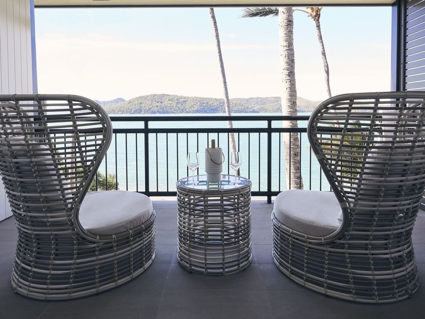 Ocean view from Deluxe Ocean Terrace at Daydream Island Resort