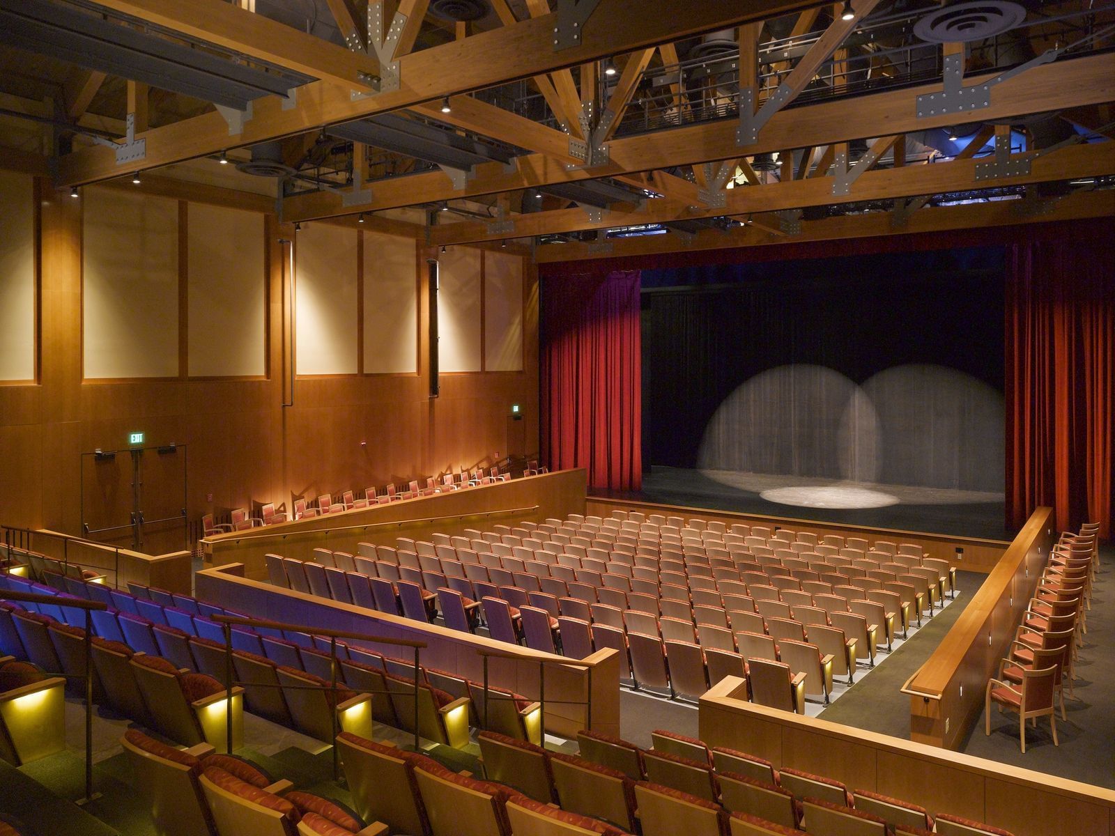 Interior view of the Spruce Peak Performing Arts Center near Topnotch Stowe Resort