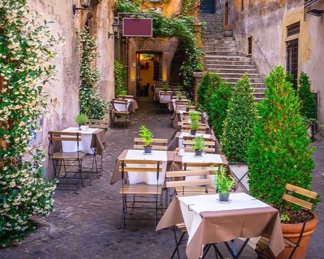 alleyways Trastevere trattoria