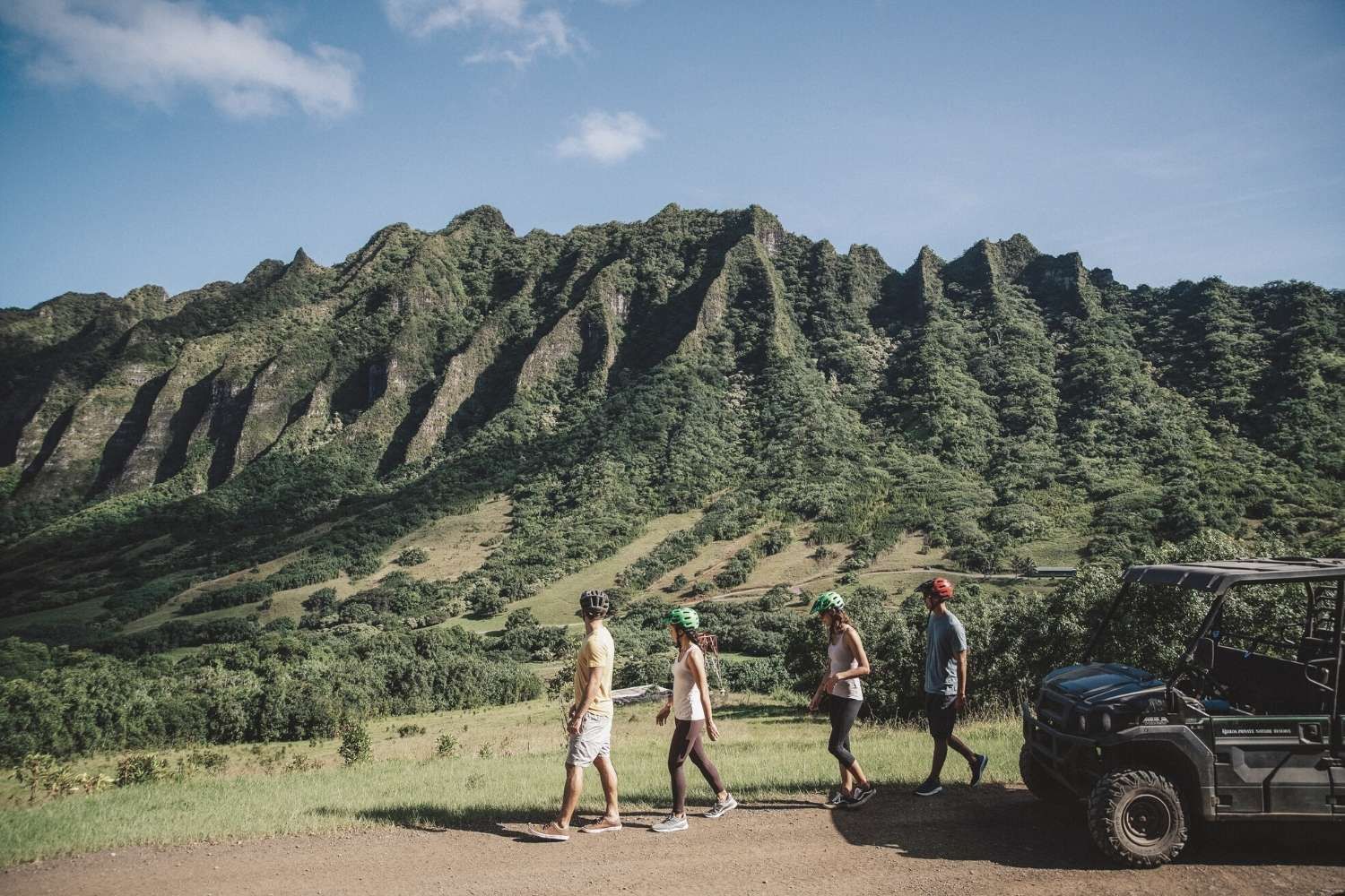 People having journey with ATV near Waikiki Resort Hotel