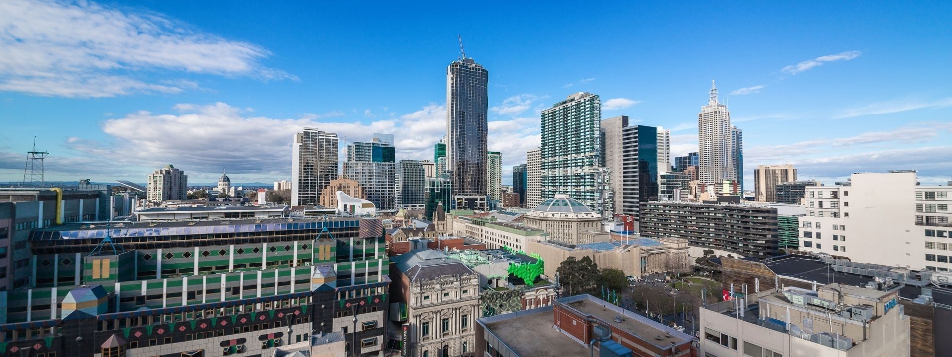 Landscape of the city near Brady Central Melbourne